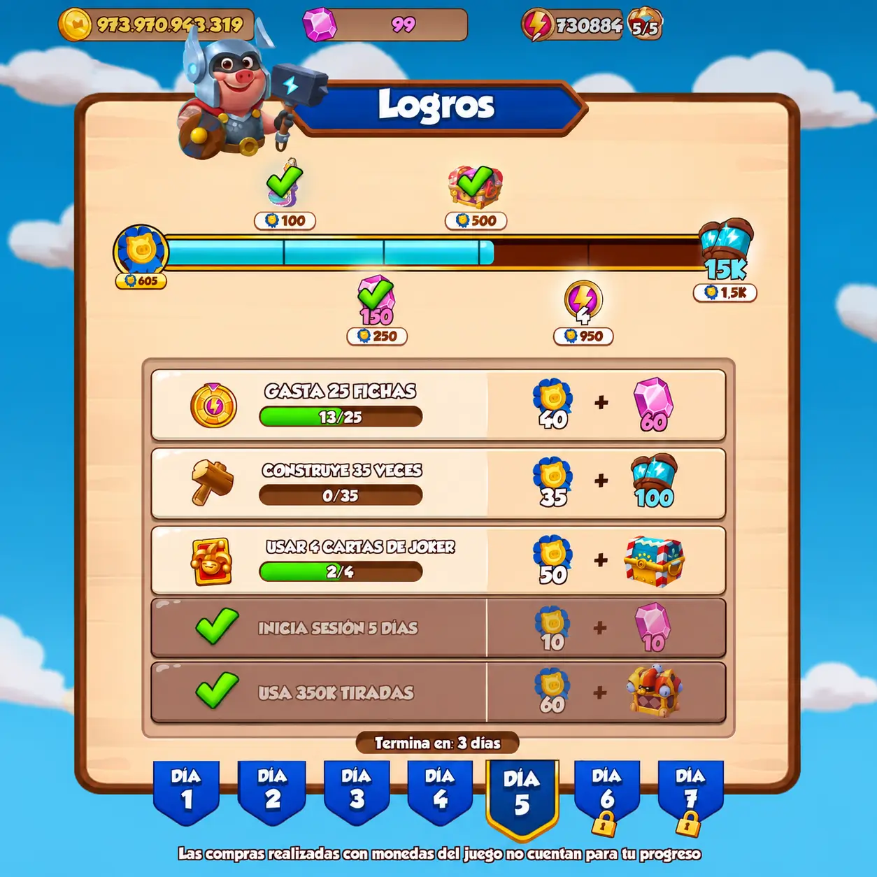 Logros Coin Master