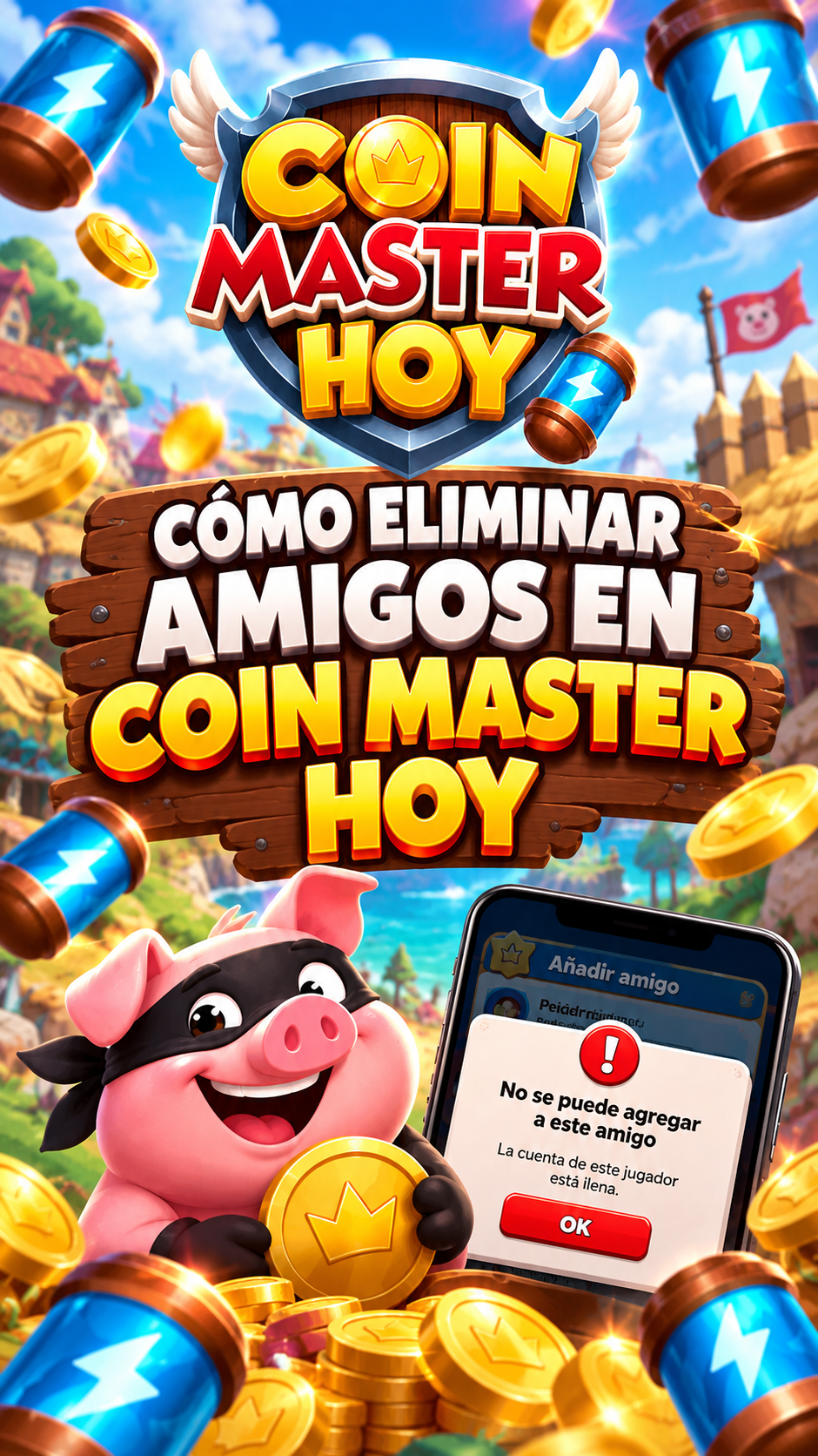 Cómo eliminar amigos en Coin Master