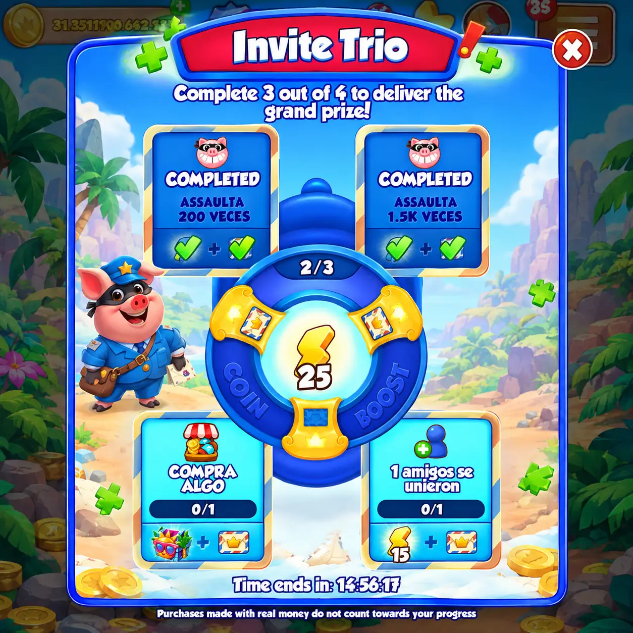 Invite Trio Event Coin Master
