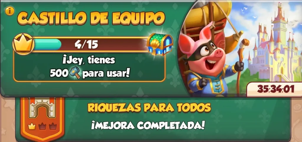 Castillo de Equipo Coin Master