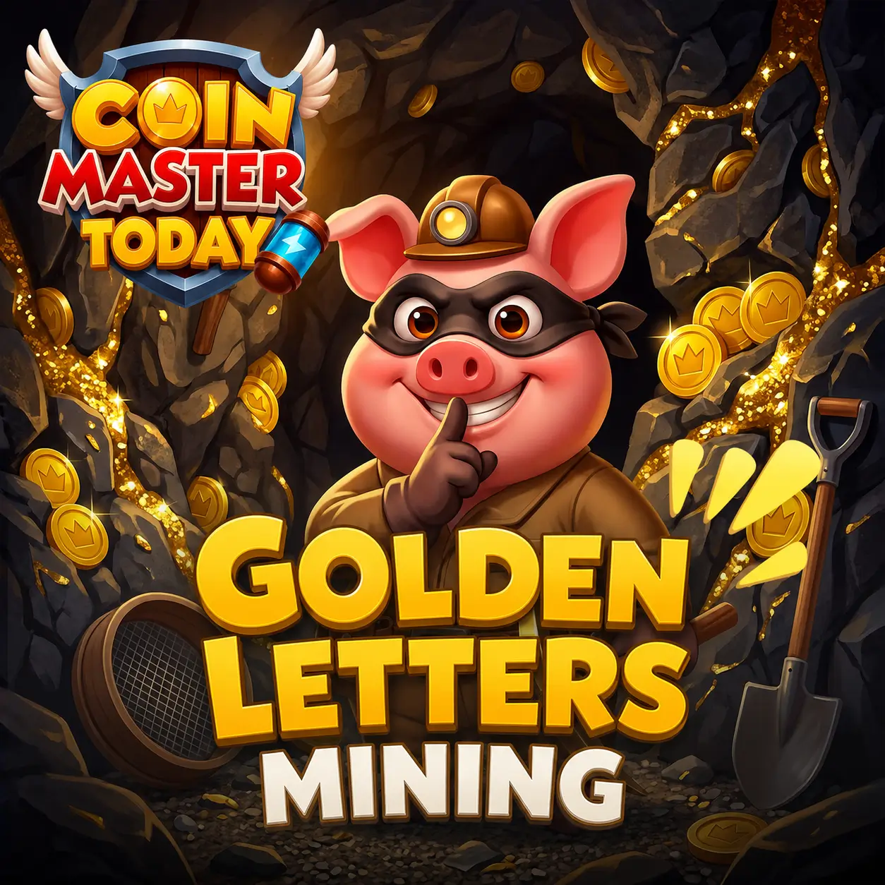 Golden Letters Mining Coin Master